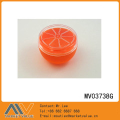 ORANGE SHAPE STORAGE TANK Plastic bag with paper card