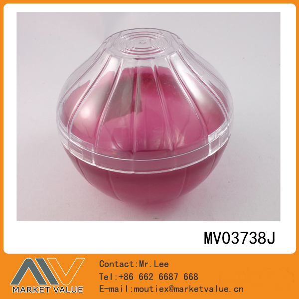 PLASTIC ONION SHAPE STORAGE CONTAINER in CB