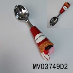 DIE-CASTING ICE CREAM SPOON with RESIN Handle TC