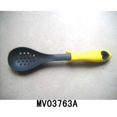 NYLON SLOTTED SPOON KITCHEN TOOLS with RUBBER Handle PLASTIC