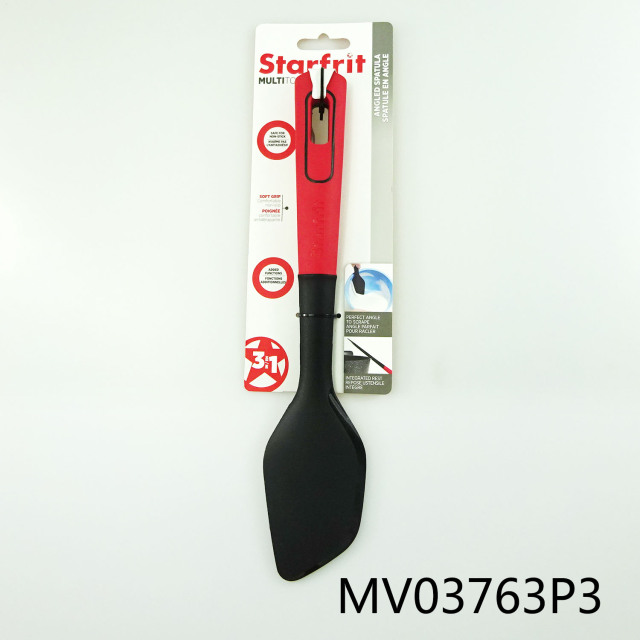RUBBER Handle NYLON KITCHEN TOOLS ANGLED SPATULA TC