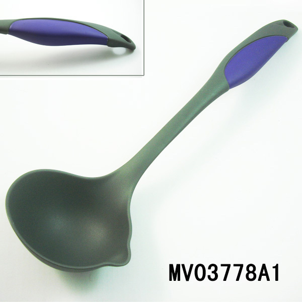 RUBBER Handle NYLON KITCHEN TOOLS SOUP LADLE TC style 4