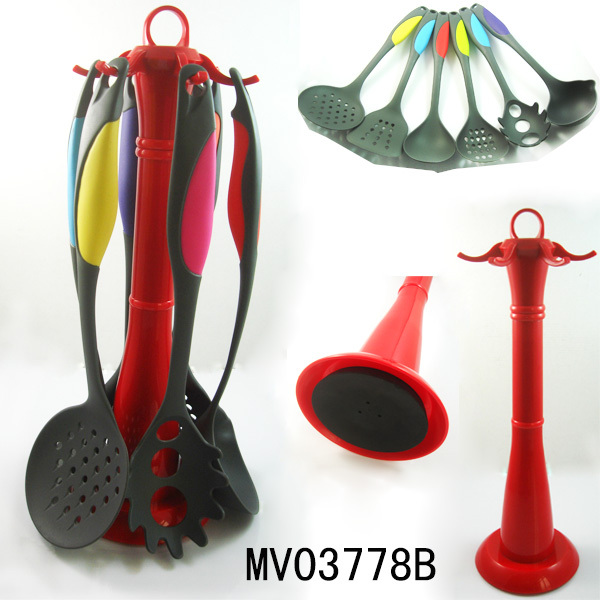 PLASTIC KITCHEN RACK with 6PCS KITCHEN TOOLS TC
