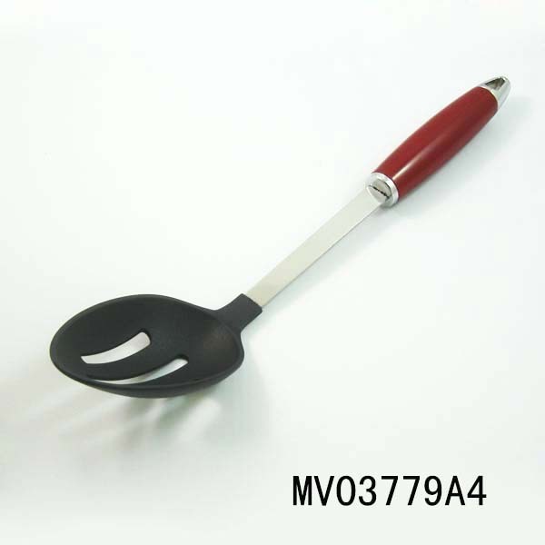 PLASTIC Handle SS NYLON KITCHEN TOOLSS LOTTED SPOON TC