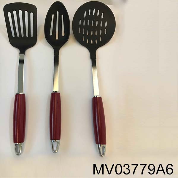 3 PCS PLASTIC Handle SS NYLON KITCHEN TOOLS