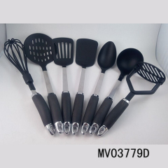 7PCS TPR Handle SS NYLON KITCHEN TOOLS TC