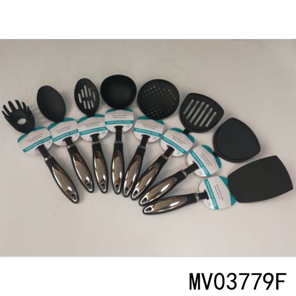 8PCS TPR Handle SS NYLON KITCHEN TOOLS HALF CARD TC