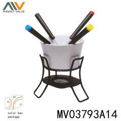 7PCS CHOCOLATE FONDUE SET in CB