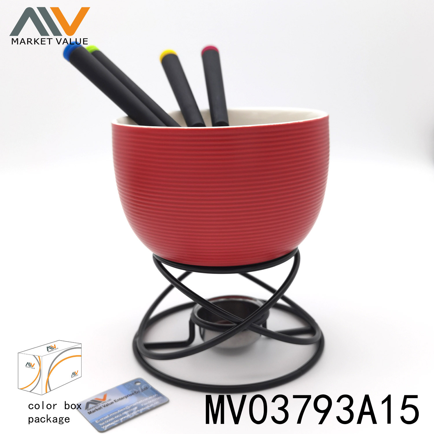 7PCS CHOCOLATE FONDUE SET in CB style 3