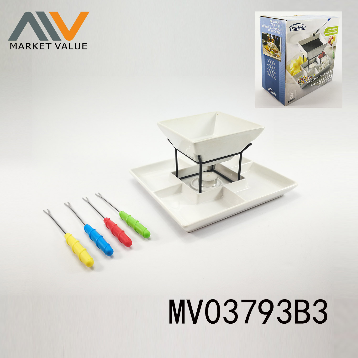 8 PIECES CHOCOLATE FONDUE SET CB