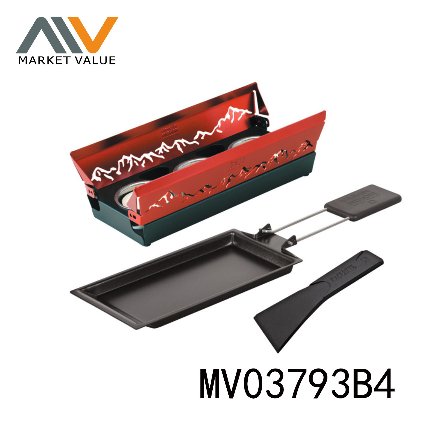 6PCS HEAT CHEESE SET Raclette Set Style 3