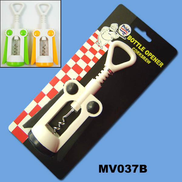 CORKSCREW 7.25in H WHITE WBLACK PLS TC
