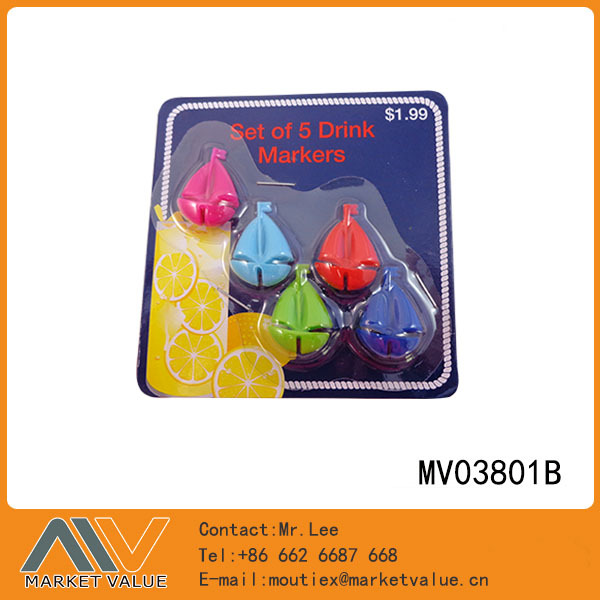 SETS OF 5 PCS SILICON DRINK MARKER