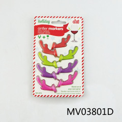 SETS OF 8PCS SILICON ANTLER DRINK MARKERS