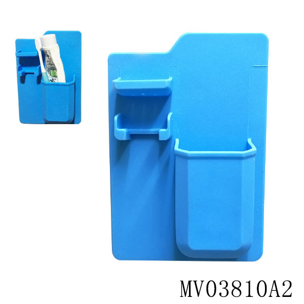 SILICONE BATHROOM ORGANIZER TOOTHBRUSH HOLDER PBH