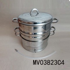 3 LAYERS STAINLESS STEEL COOKING POT with CB