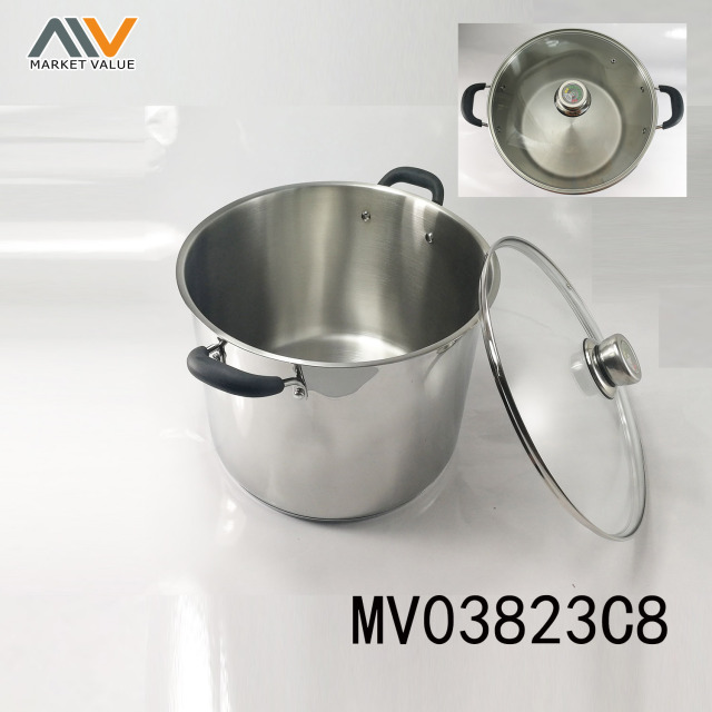 SS STOCK POT with STEAM RACK with CB