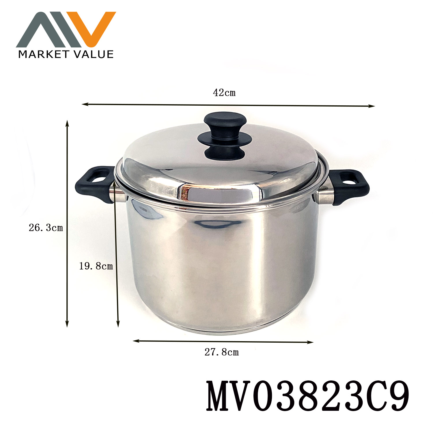 12QT Stock Pot with LID