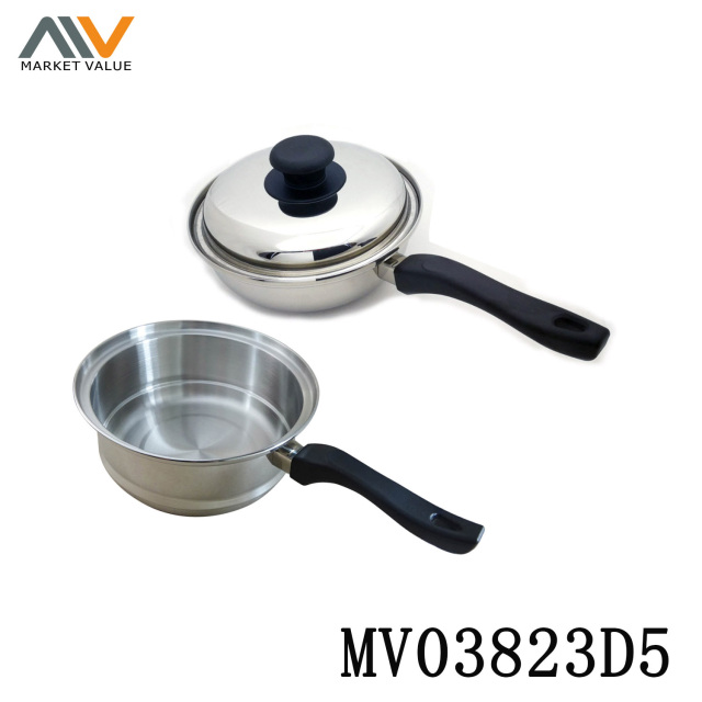 2 Piece Stainless Steel Cooking Pot with lid TAG