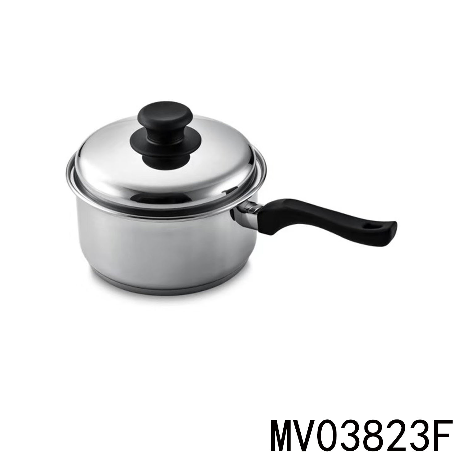LONG Handle SS SAUCE PAN 2.5QT with COVER in BOX