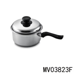 LONG Handle SS SAUCE PAN 2.5QT with COVER in BOX