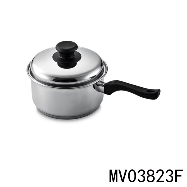 LONG Handle SS SAUCE PAN 2.5QT with COVER in BOX