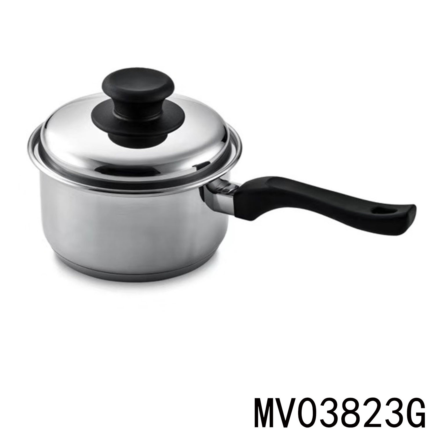 1.5QT SS SAUCEPAN with LID WHITE BOX