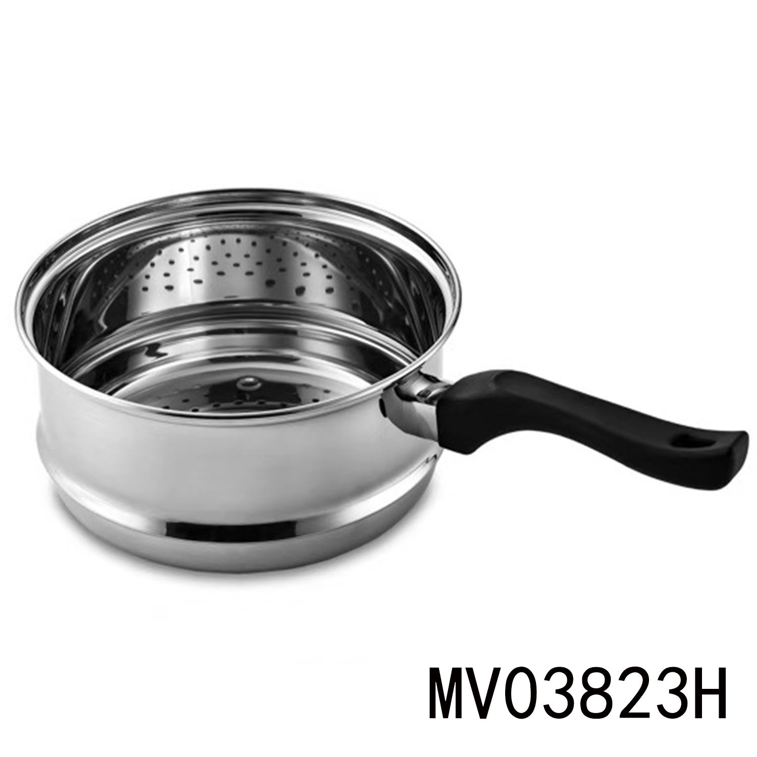 3.5QT LONG Handle SS STEAMER WHITE BOX