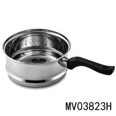 3.5QT LONG Handle SS STEAMER WHITE BOX