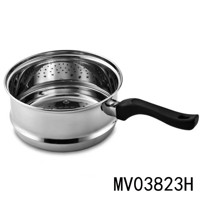 3.5QT LONG Handle SS STEAMER WHITE BOX