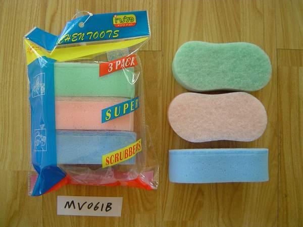 3PCS CLEAN SCOURER IN POLYBAG