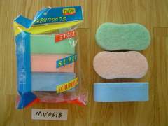 3PCS CLEAN SCOURER IN POLYBAG