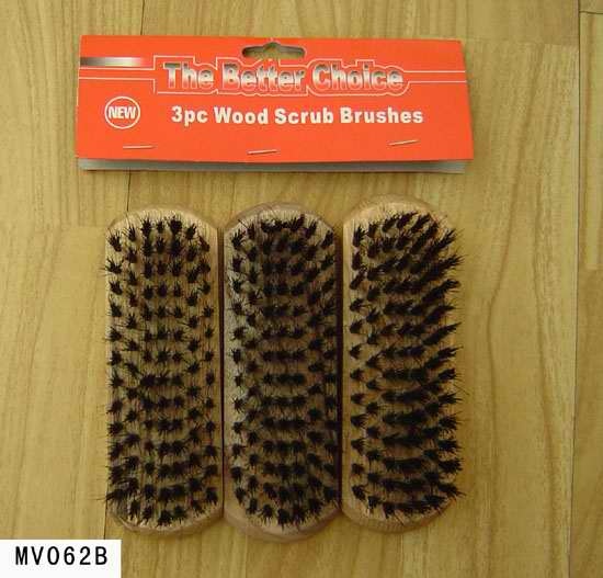 3PCS SHOES CLEANING BRUSH in PVC BAG with HEADCARD