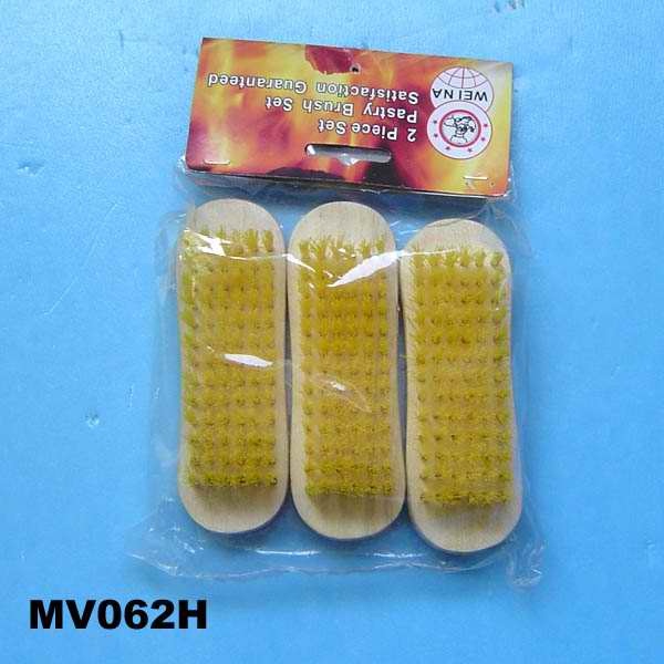 3PCS CLOTH CLEANING BRUSH in PVC BAG with HEADCARD