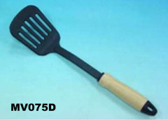 NYLON SLOTTED TURNER WOODEN Handle HANG TAG