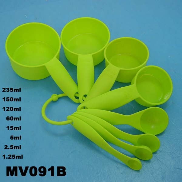 8PCS MEASURE SPOON PLASTIC