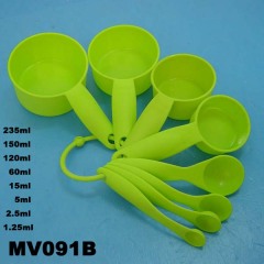 8PCS MEASURE SPOON PLASTIC