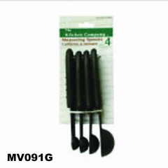 4PCS SS MEASURING SPOON SET with PLASTIC Handle TC