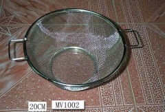 20CM CHROME BASKET with Handle TAG CARD