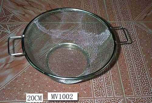 20CM CHROME BASKET with Handle TAG CARD