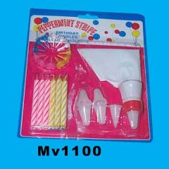 12PCS BIRTHDAY Cand le SET style 2