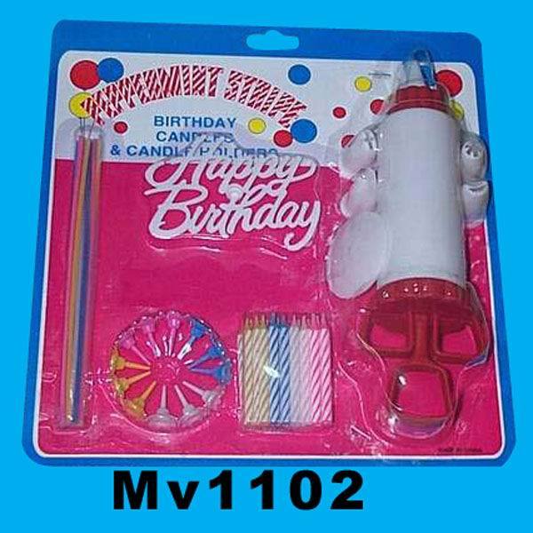 36PCS BIRTHDAY Cand le with MILKING TOOL SET