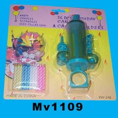 24PCS BIRTHDAY Cand le with MILKING TOOL SET