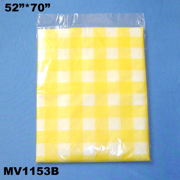 PLASTIC TABLECOVER 52in x 72in PBH