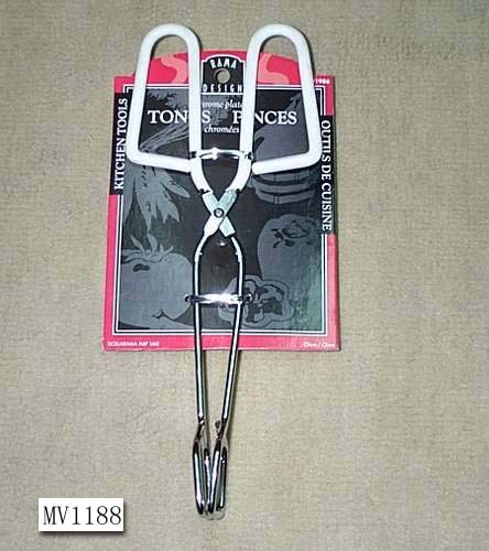 10in FOOD TONGS with PVC COATED Handle TC
