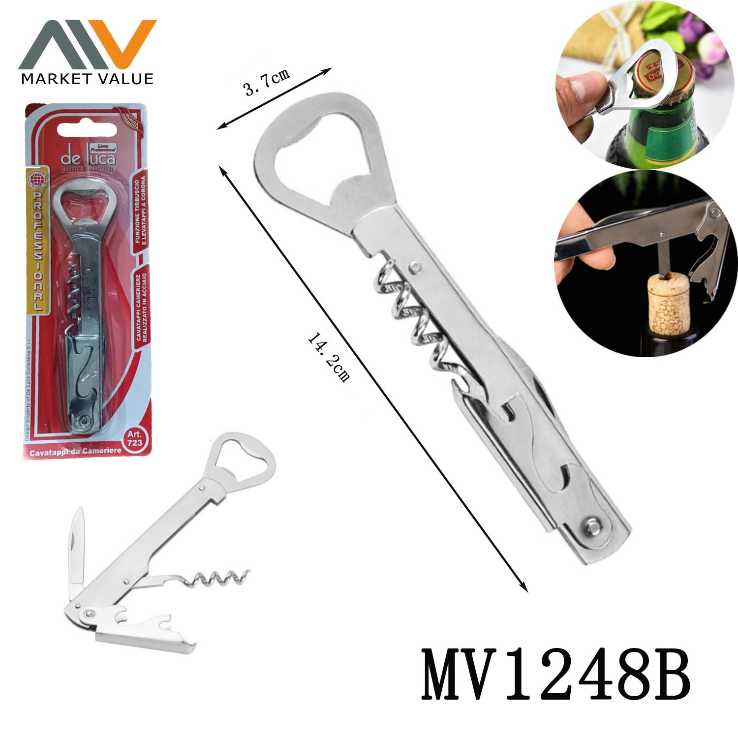 3 IN 1 MULTIFUNCTIONAL BOTTLE OPENER KNIFE