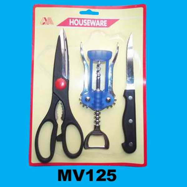 9110 SCISSORS and OPENER and STEAK KNIFE SET