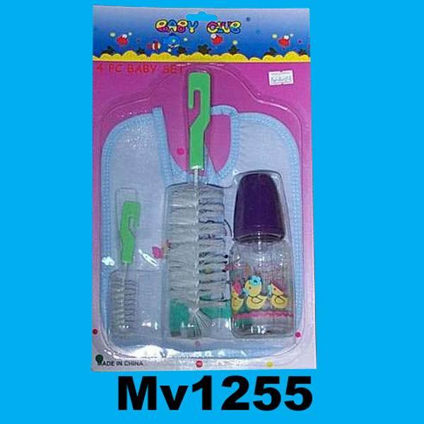 2PCS BOTTLE BRUSH and MILK BOTTLE and CLOTH SET