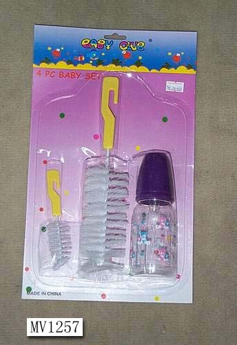 SMALL MILK BOTTLE and 2PCS BOTTLE BRUSH SET