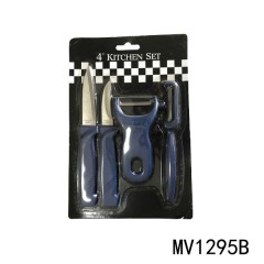 KITCHEN TOOL SET 4PC BLUE Handle